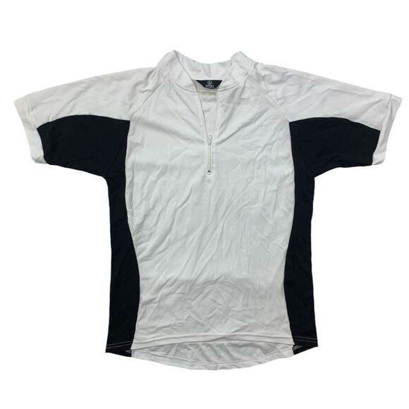 Canari Jersey Mens M Medium Black White Short Sleeve Cycling Shirt San Diego - Picture 1 of 9